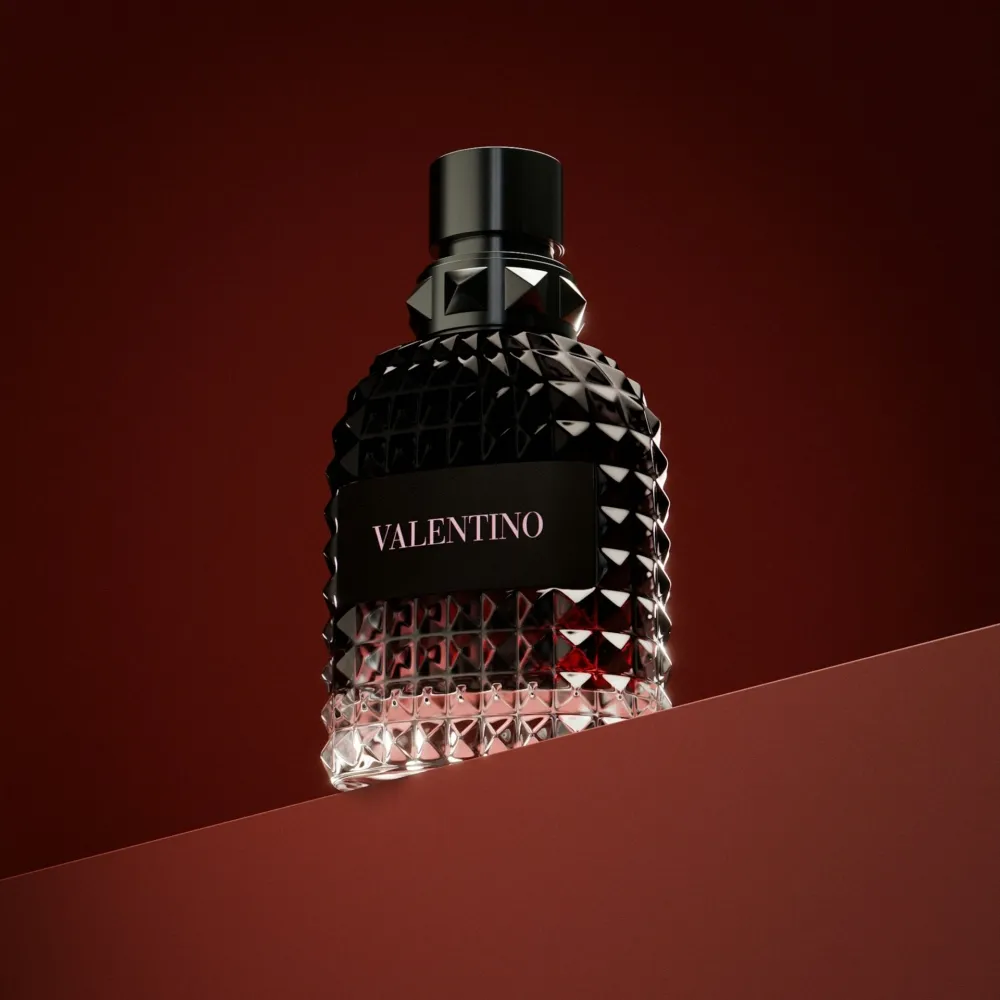 Perfume On a Red Shelf