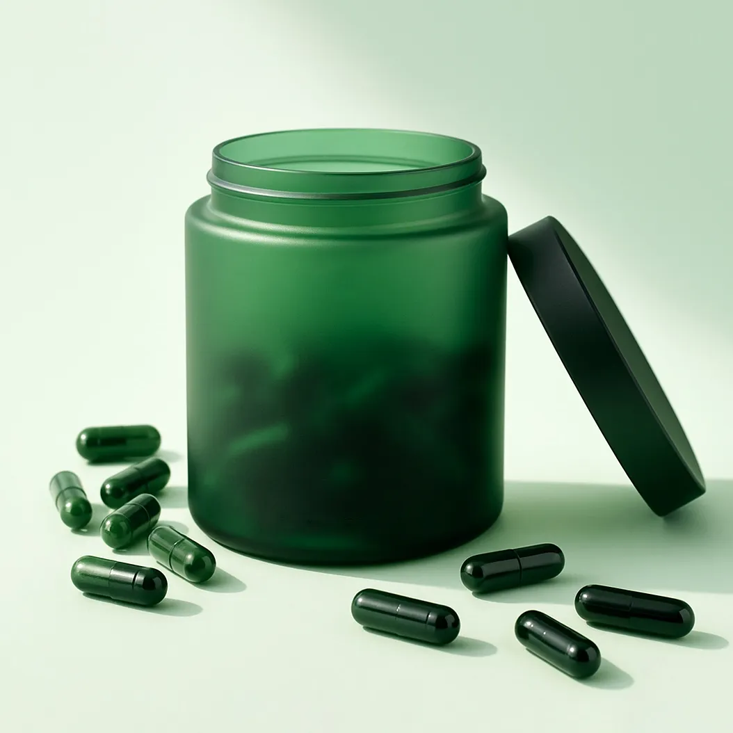 Supplement Bottle with Capsules