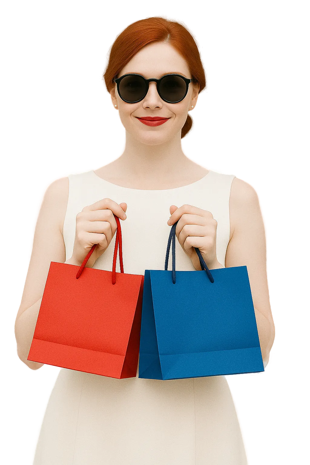 Woman Holding Shopping Bags